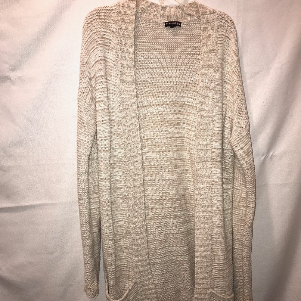 Creme/tan long sleeve cardigan
